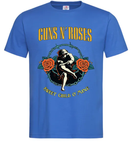 Чоловіча футболка Guns N`Roses Sweet child Яскраво-синій фото
