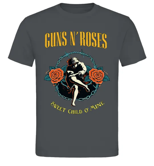 Чоловіча футболка Guns N`Roses Sweet child Графіт фото