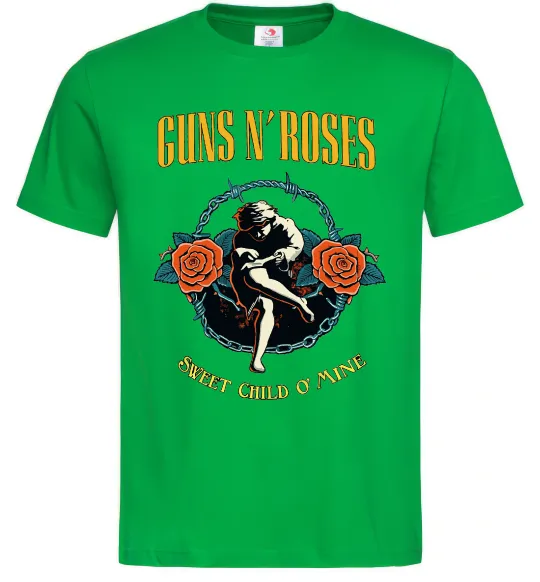 Чоловіча футболка Guns N`Roses Sweet child Зелений фото