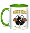 Чашка с цветной ручкой Guns N`Roses Sweet child Лаймовый Чашка с цветной ручкой Guns N`Roses Sweet child Лаймовый фото