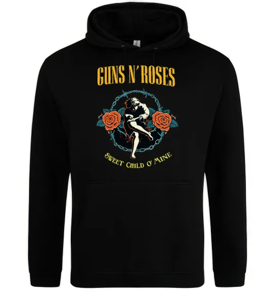 Женская толстовка (худи) Guns N`Roses Sweet child Черный фото