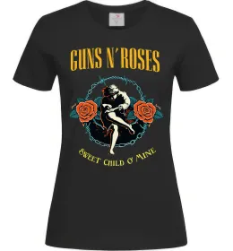 Женская футболка Guns N`Roses Sweet child Черный фото