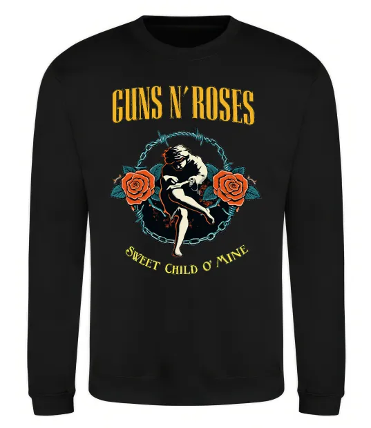 Свитшот Guns N`Roses Sweet child Черный фото