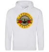 Чоловіча толстовка (худі) Guns N Roses logo Сірий меланж фото