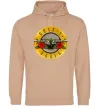 Чоловіча толстовка (худі) Guns N Roses logo Пісочний фото