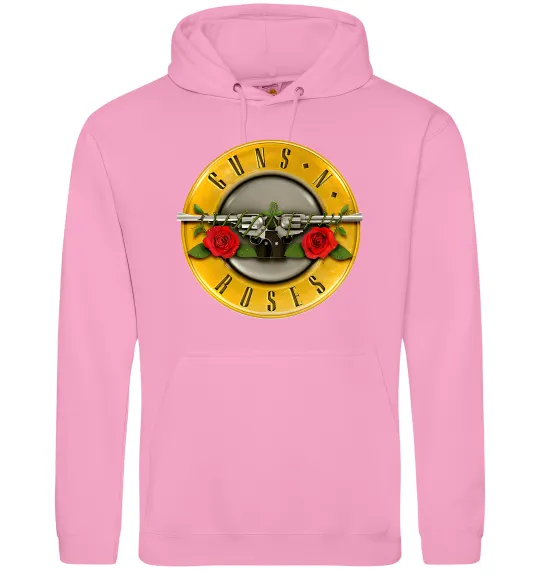 Женская толстовка (худи) Guns N Roses logo Розовый фото