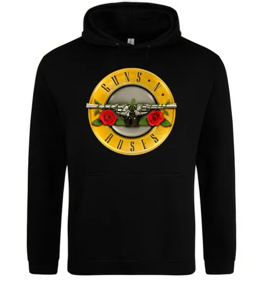 Женская толстовка (худи) Guns N Roses logo Черный фото