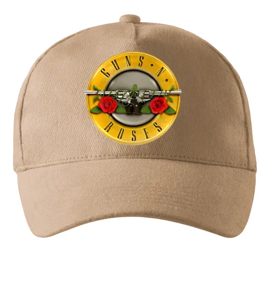 Кепка Guns N Roses logo Песочный фото