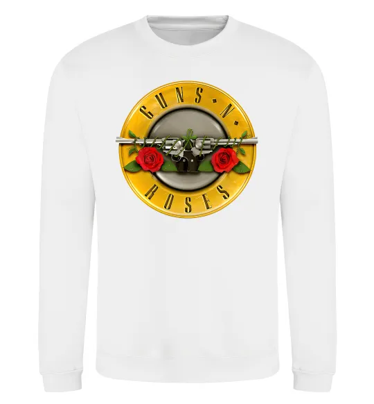 Світшот Guns N Roses logo Білий фото