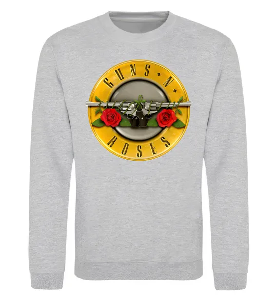 Світшот Guns N Roses logo Сірий меланж фото