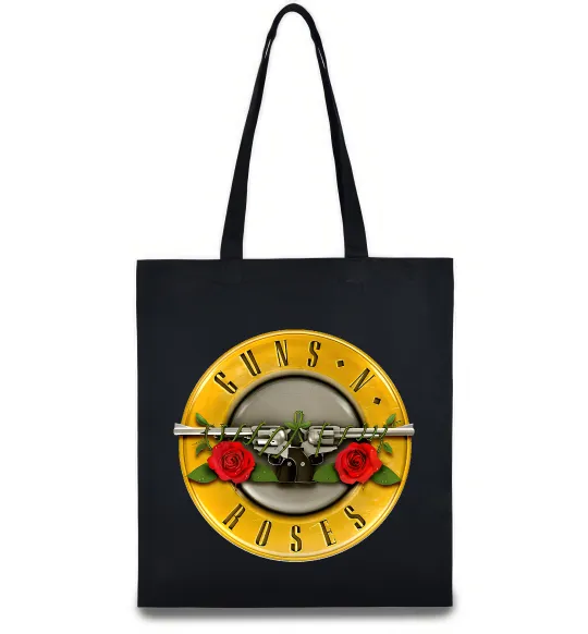 Эко-сумка Guns N Roses logo Черный фото