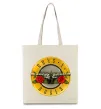 Эко-сумка Guns N Roses logo Бежевый фото