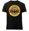 Мужская премиум футболка Guns N Roses logo Черный фото