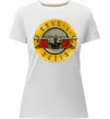 Женская премиум футболка Guns N Roses logo Белый фото