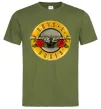Мужская футболка Guns N Roses logo Оливковый фото