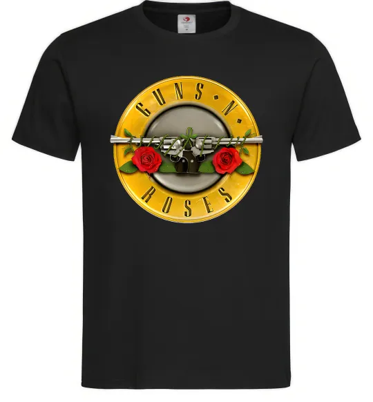 Мужская футболка Guns N Roses logo Черный фото