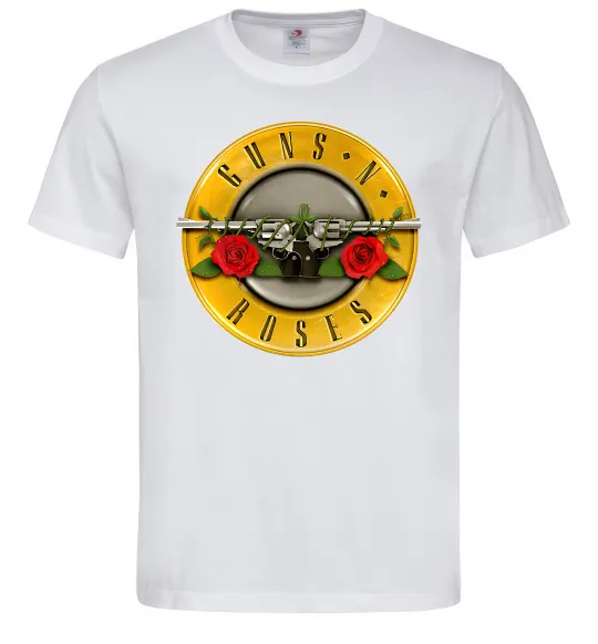 Мужская футболка Guns N Roses logo Белый фото