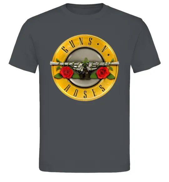 Мужская футболка Guns N Roses logo Графит фото