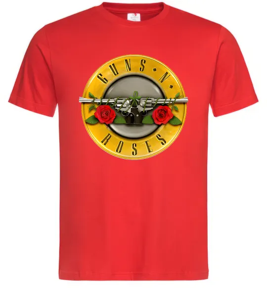 Мужская футболка Guns N Roses logo Красный фото