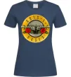 Женская футболка Guns N Roses logo Темно-синий Женская футболка Guns N Roses logo Темно-синий фото