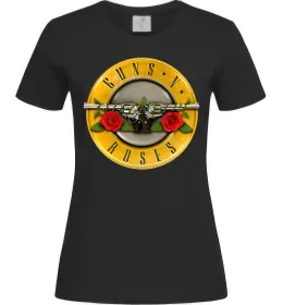 Женская футболка Guns N Roses logo Черный фото