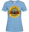 Женская футболка Guns N Roses logo Голубой Женская футболка Guns N Roses logo Голубой фото