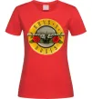Женская футболка Guns N Roses logo Красный Женская футболка Guns N Roses logo Красный фото