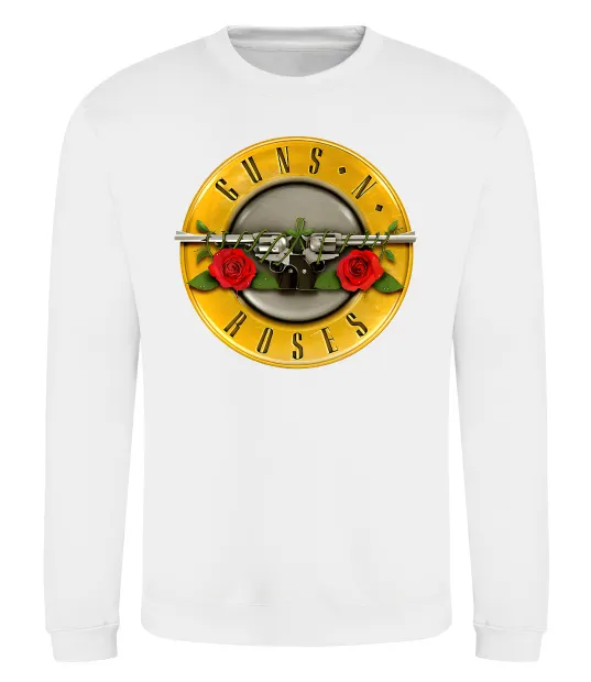 Світшот Guns N Roses logo Білий фото