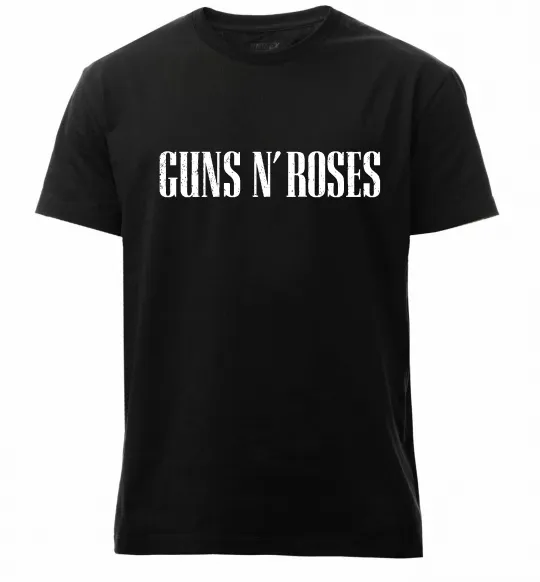 Чоловіча преміум футболка Guns N Roses Чорний фото