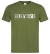 Чоловіча футболка Guns N Roses Оливковий фото