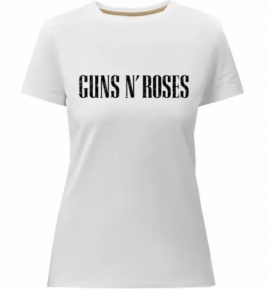 Жіноча преміум футболка Guns N Roses Білий фото