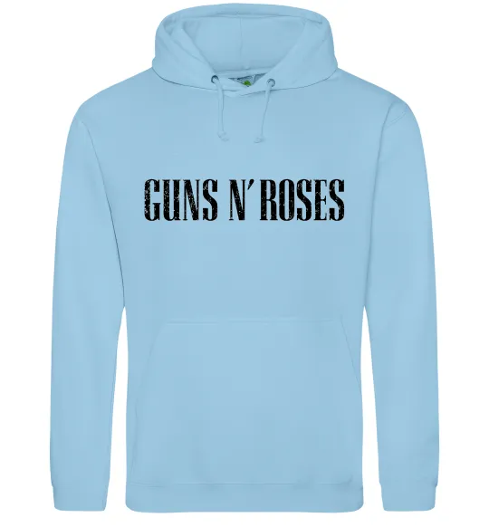 Чоловіча толстовка (худі) Guns N Roses Блакитний фото