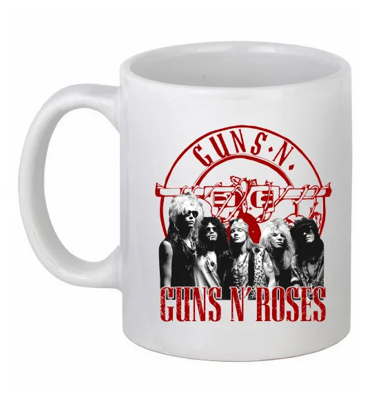 Чашка керамічна Guns N Roses photo Білий фото
