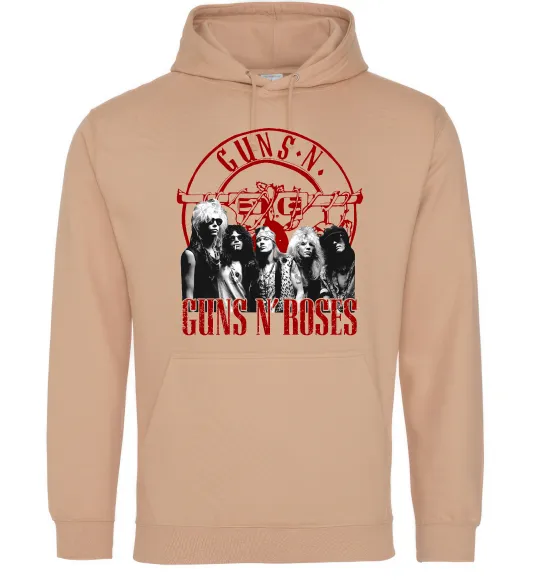 Мужская толстовка (худи) Guns N Roses photo Песочный фото
