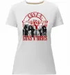 Жіноча преміум футболка Guns N Roses photo Білий фото