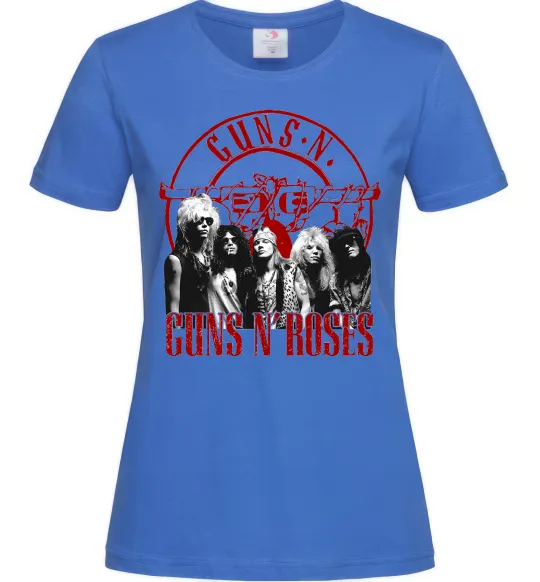 Женская футболка Guns N Roses photo Ярко-синий фото