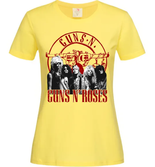 Женская футболка Guns N Roses photo Лимонный фото