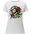 Жіноча преміум футболка Guns N Roses skull Білий Жіноча преміум футболка Guns N Roses skull Білий фото