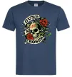 Мужская футболка Guns N Roses skull Темно-синий фото