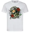 Мужская футболка Guns N Roses skull Белый фото