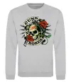 Світшот Guns N Roses skull Сірий меланж фото