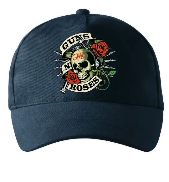 Кепка Guns N Roses skull Темно-синій фото