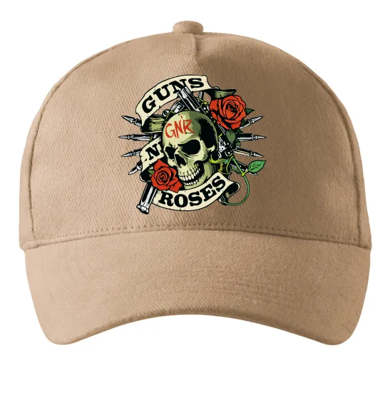 Кепка Guns N Roses skull Песочный фото