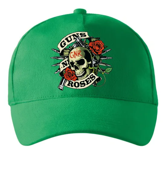 Кепка Guns N Roses skull Зелений фото