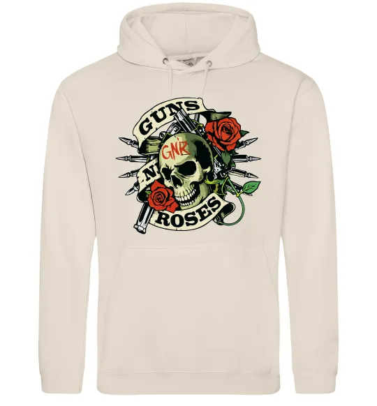 Мужская толстовка (худи) Guns N Roses skull Таш фото