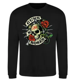 Свитшот Guns N Roses skull Черный фото