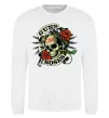 Свитшот Guns N Roses skull Белый фото