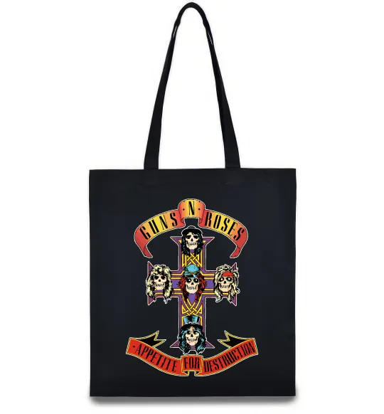 Эко-сумка Guns N Roses appetite for destruction Черный фото