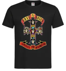 Мужская футболка Guns N Roses appetite for destruction Черный фото