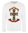 Світшот Guns N Roses appetite for destruction Білий фото